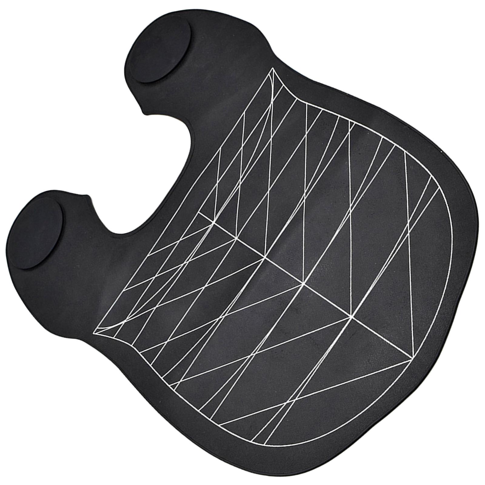 Salon Barber Cape Barbershop Washable Home Cutting Collar Neck Guard Black