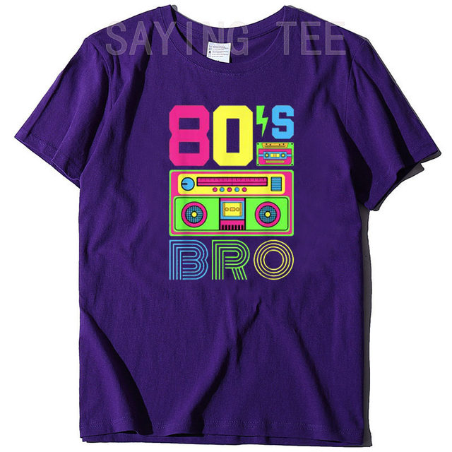 80s Girl Bro1980s Theme Party Outfit Eighties Costume T-Shirt