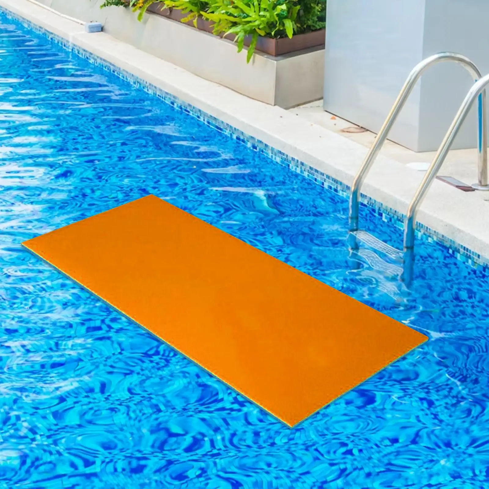 Water Floating Mat, Water Recreation Float Mat Bed High Density XPE Mattress Foam Floating Pad for River Beach Lake Pool