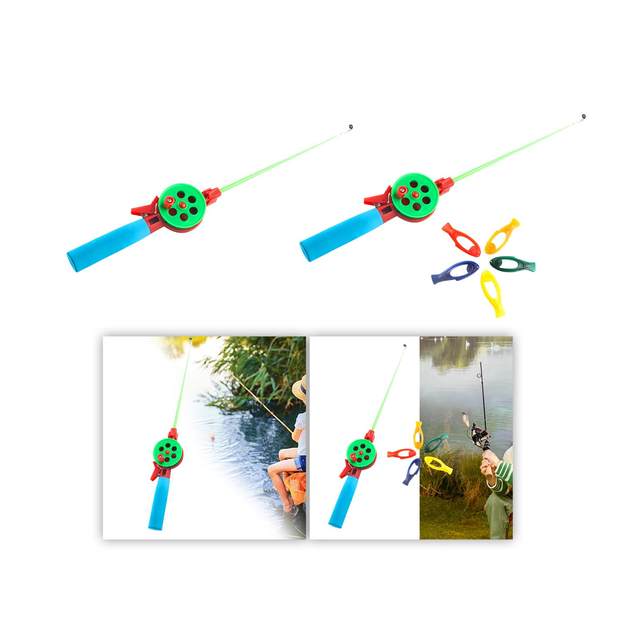 Children Ice Fishing Rod Mini Portable Mini Fishing Pole Lure Kids Fishing Tool for Outdoor Ice Fishing Kid Fishing Beach Kids
