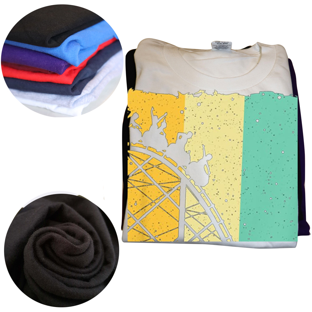 Niedliche Vintage Achterbahn Design Männer Frauen Vergnügung spark T-Shirts Rundhals ausschnitt Kurzarm Mode T-Shirt Kleidung T-Shirts – Detail 4