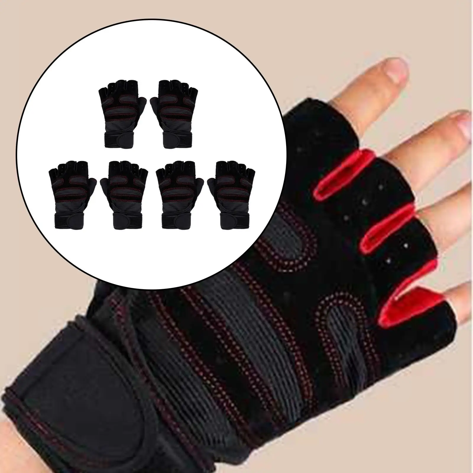 Weight Lifting Gloves for Pull Ups Cycling Workout Wrist Unisex