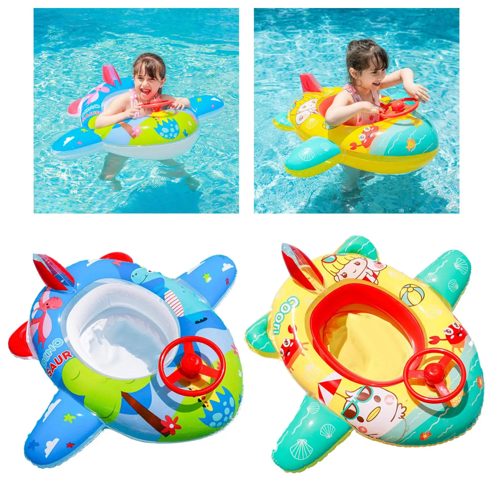 Aircraft Swimming Inflatable for Boys Girls Pool Swim Toys