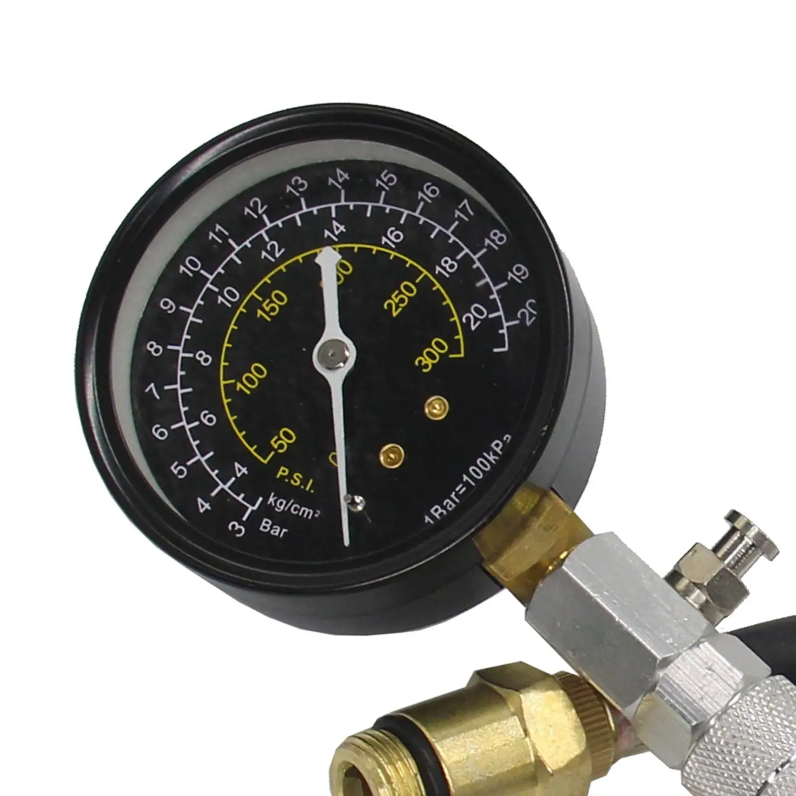 Compression 300 PSI Check Test Meter Auto 2000Kpa Pressure for Motorcycle Gasoline Engines Car Truck