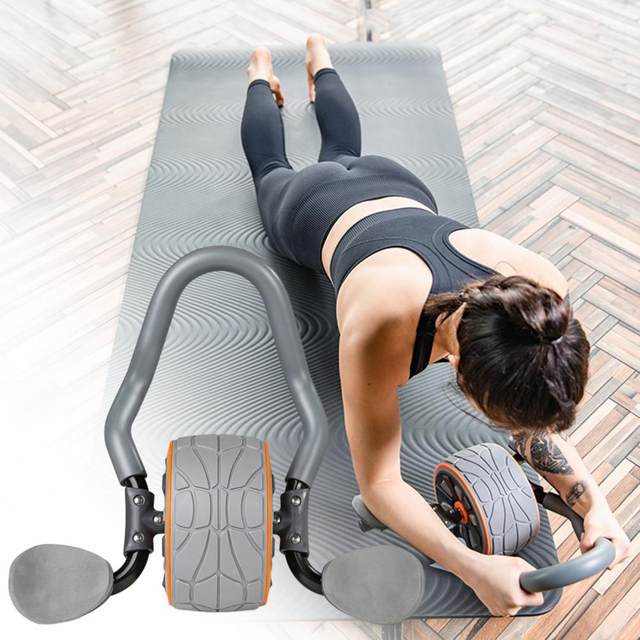 Roue Abdominale à Rebond Automatique Avec Support De Coude, 2 En 1 AB Roller Wheel