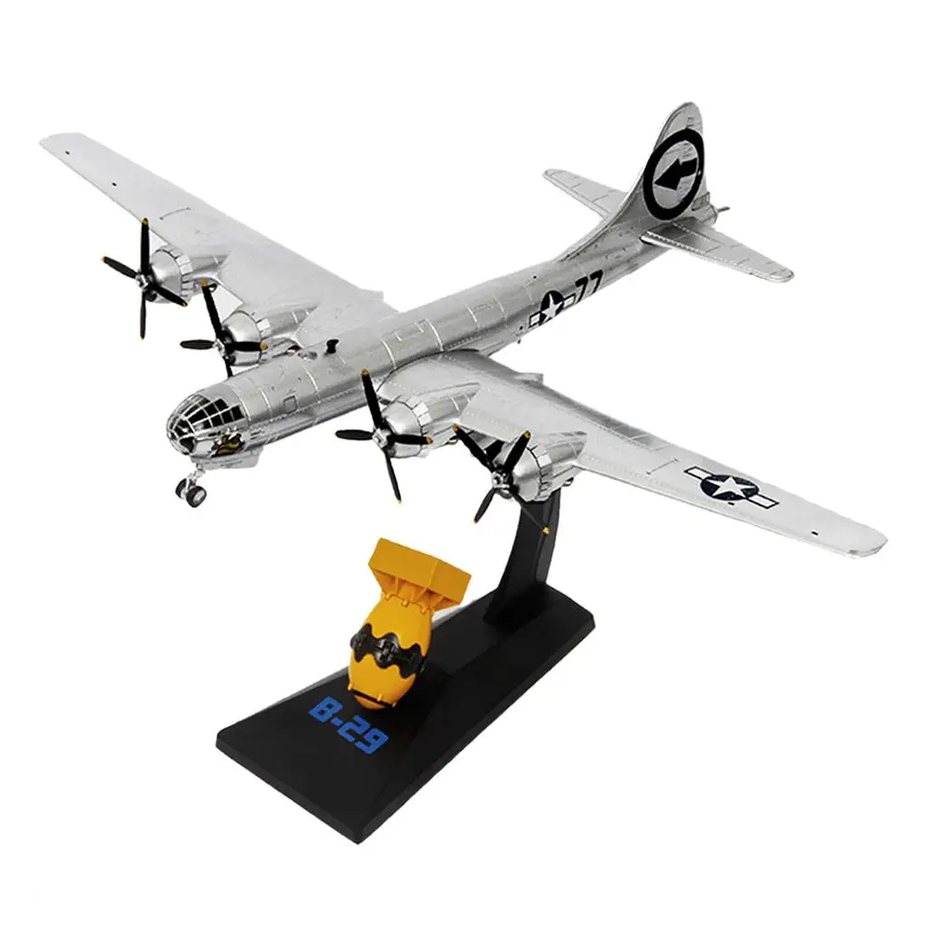 1/144 Alloy B-29 Aircraft Plane Model Toys with DisplayPlayset