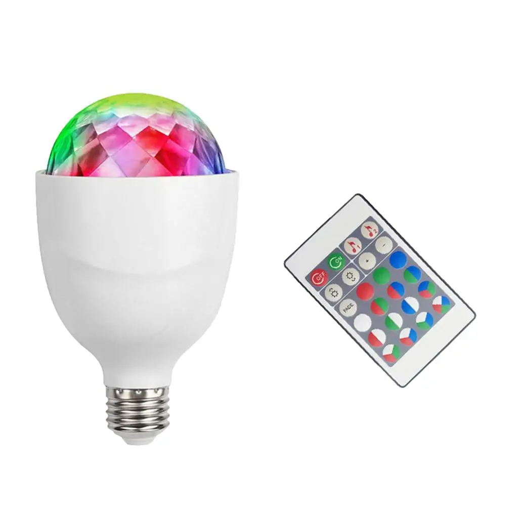 Colorful Stage Light Ball RGBW Crystal Remote Control Light for Decor Accs