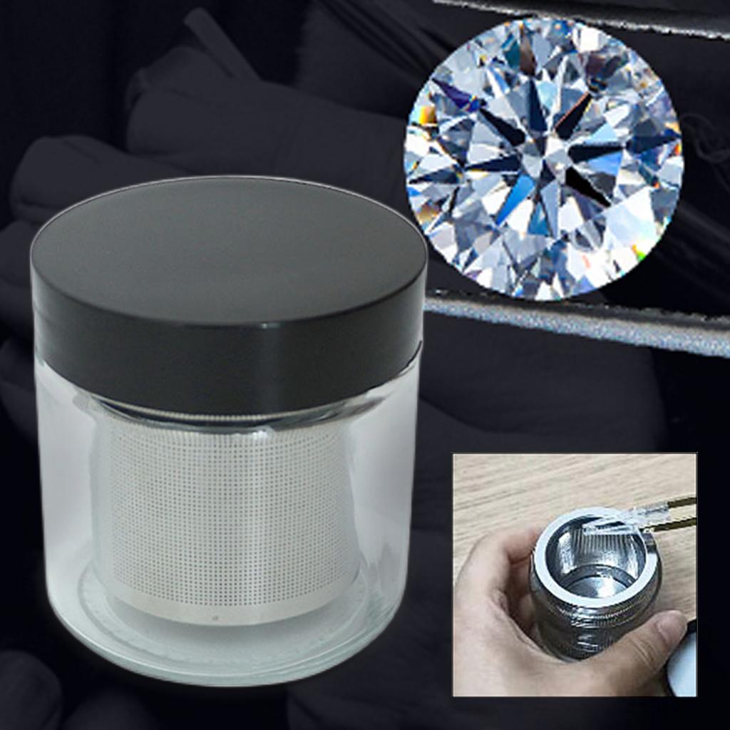 Manual Diamond Stone Cleaner Bottle Cleaning Machine Washer Glass Diamond Washing Cup for Glasses Rings Coins Gold Gemstone