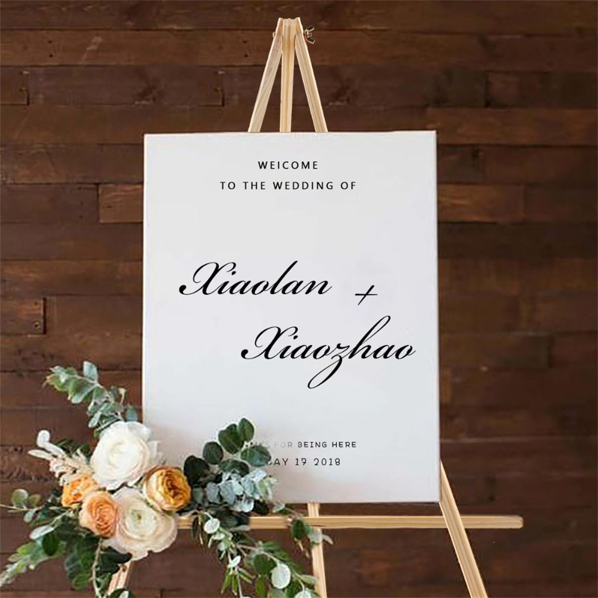 Holz Display Staffeleien Mr Mrs Hochzeit Liebe Rustikale Hochzeit Verlobung Dekor Rahmen Malerei Poster Jäten Tisch Dekor Diy Stativ – Detail 7