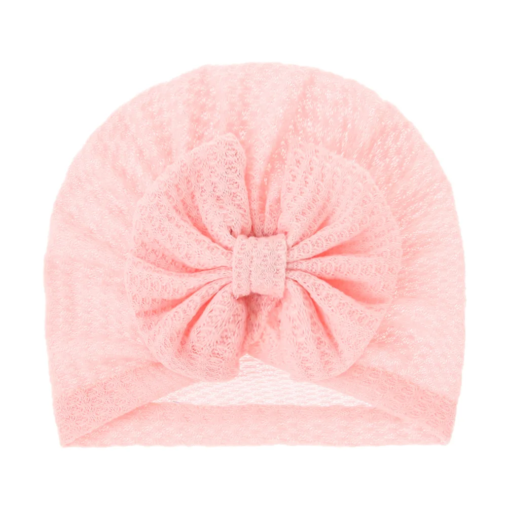 Lovely Bowknot Hats Baby Bonnet Beanie Turban Head Accessories Kids Gifts baby accessories doll	