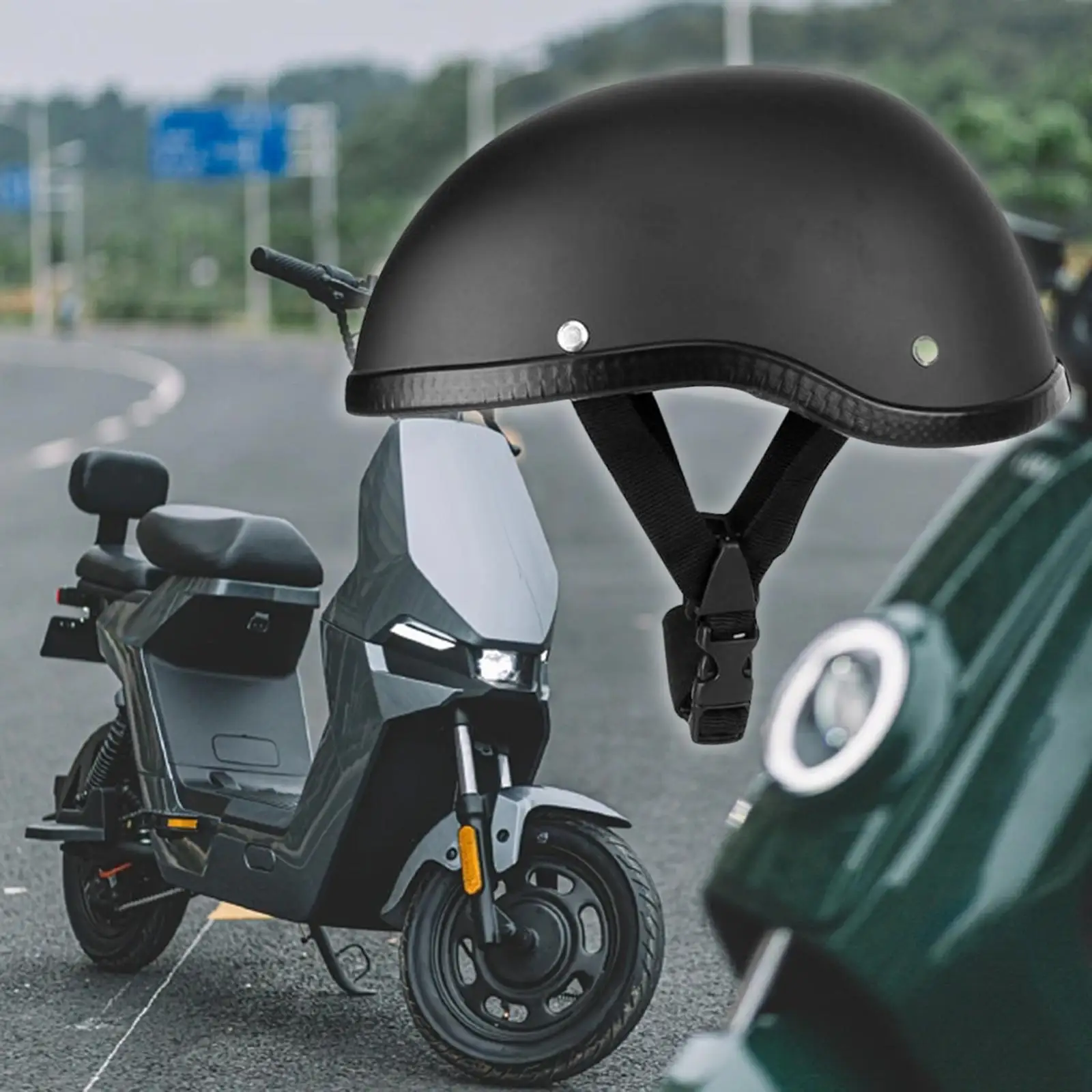 Motorcycle Helmet Multi Layer Protection Lightweight for Men Women Comfortable Riding Helmet Bicycle Helmet Adult Cycling Helmet