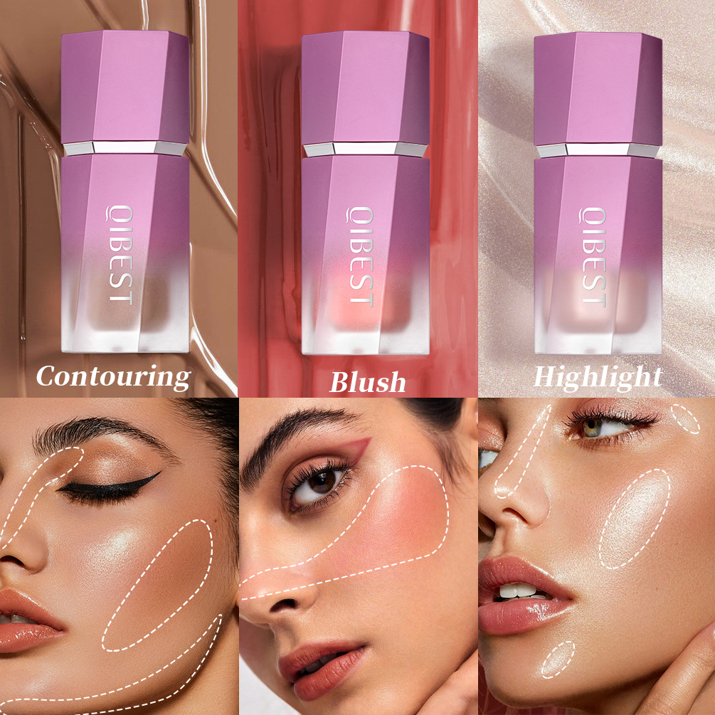 Best of QIBEST Liquid Blush Stick With Cushion Natural Liquid Contouring For Face Blusher Pigment Lasting Cheek Tint Cream Blush Makeup Reviews & Tips