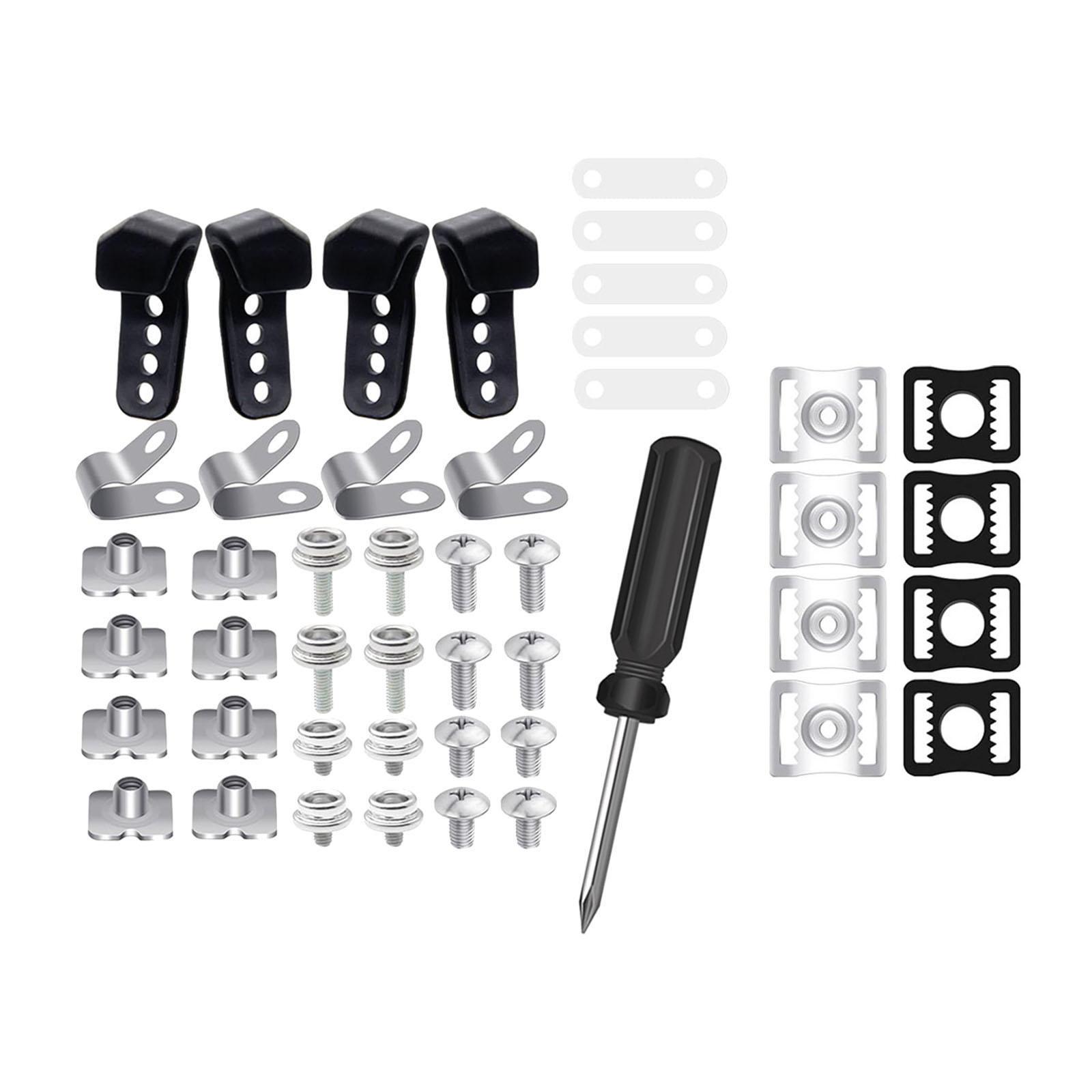 Screws Nuts Hockey Helmet Repair Kit Helmet Visor Screws 61 Pcs for Softball