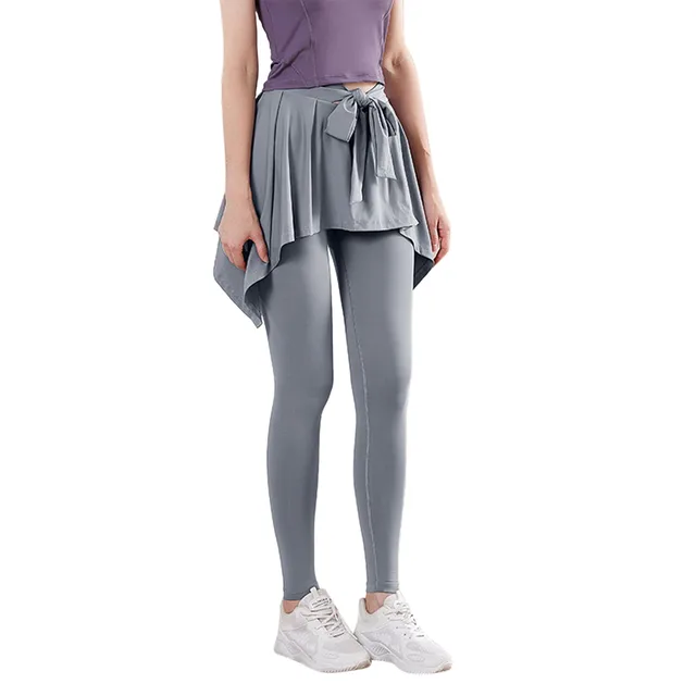 Women Sports Tennis Skirts Fitness Gym Leggings Golf Badminton Dress  Athletic Running Skort Sun Protection Skirt With Pocket