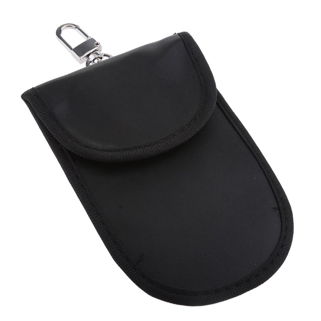 Key Fob Protector Bag, Car Fob Pouch Fob Protector Signal Blocking Bag Pocket Black