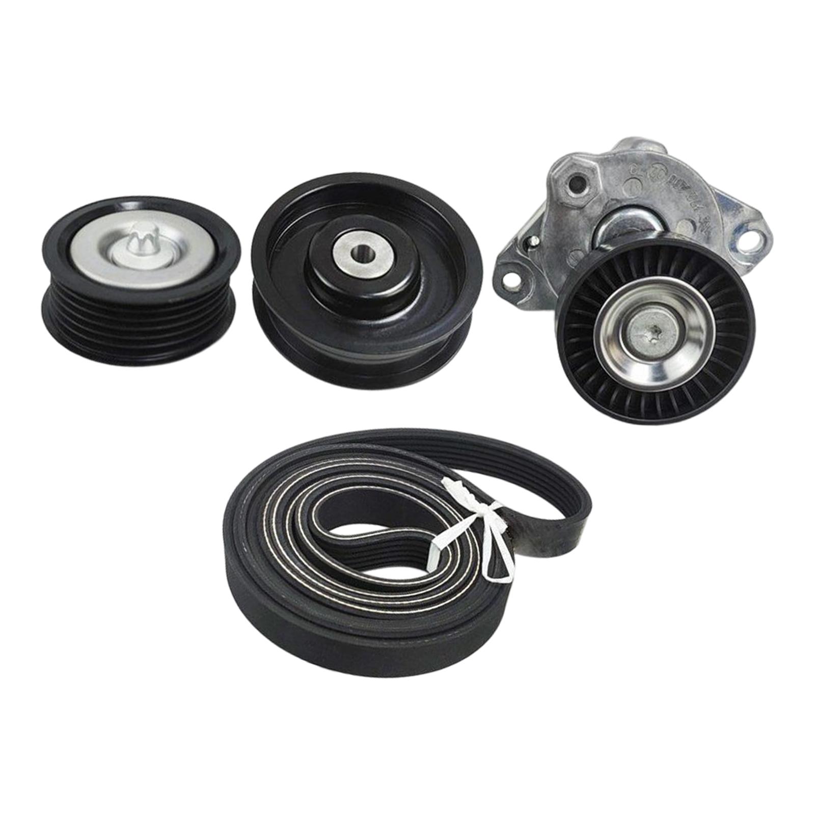 Engine Drive Belt Tensioner & Idler Pulley Serpentine Belt Kit for Mercedes-benz C230 C280 CLS550 S550 E350 ml550