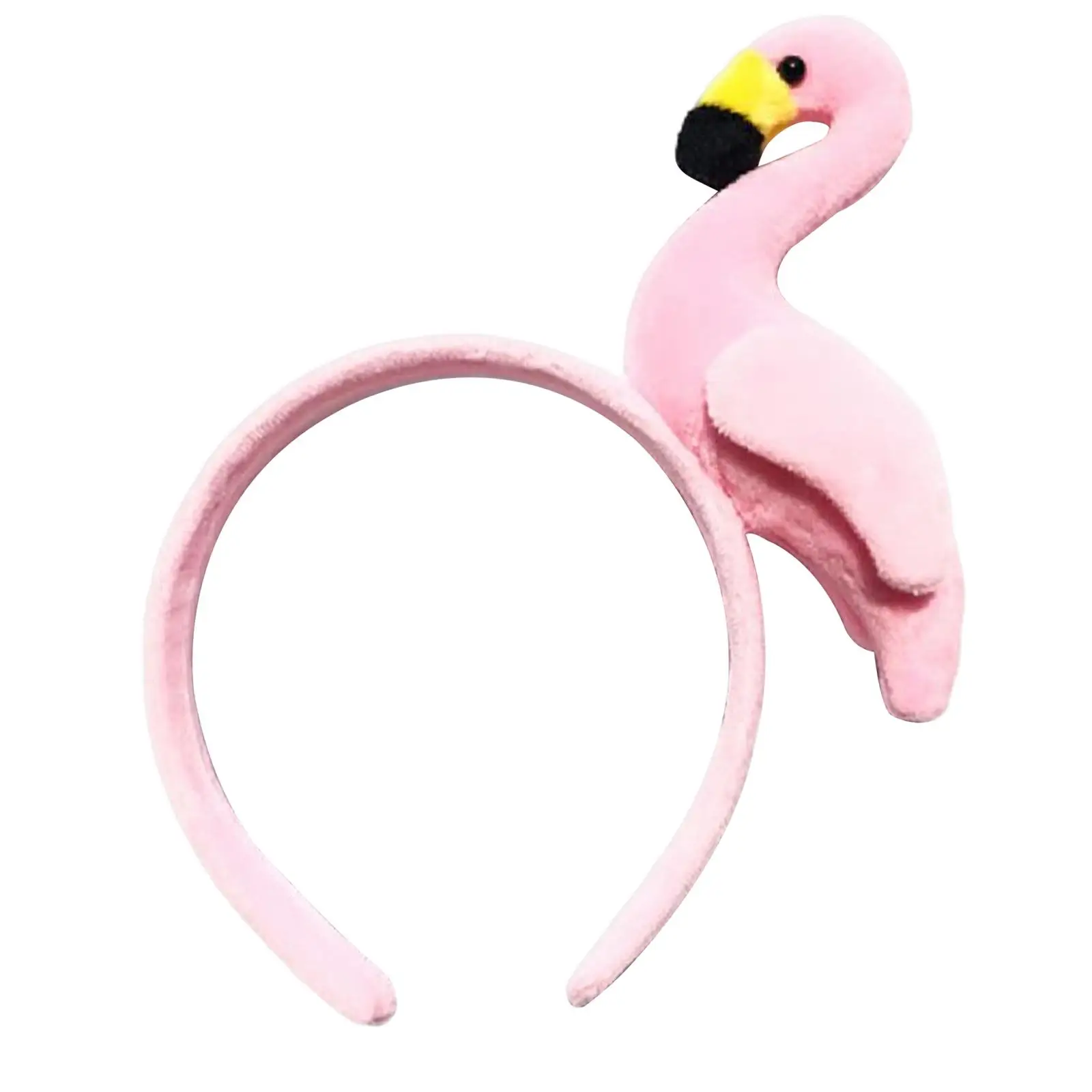 Cute Flamingo Headband Costume Headdress Cosplay Women Girls Headwear Headpiece for Carnival Fancy Dress Party Favor Decoration