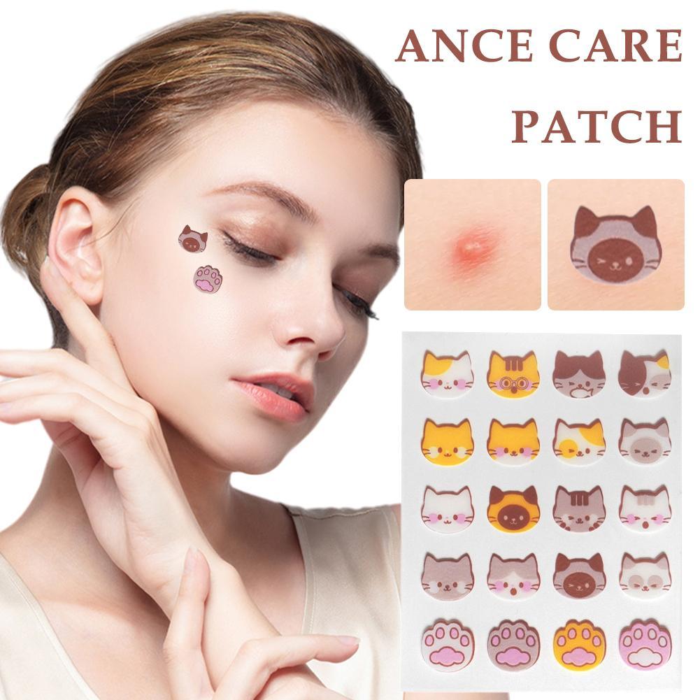 Best of 20pc Cute Cat Anti-ance Patch Hydrocolloid Acne Pimple Removal Sticker Gentle Repair Oil Control Breathable Soothing Facial Care Reviews & Tips