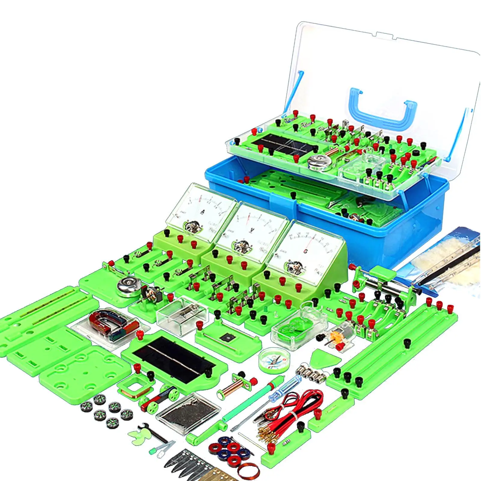 Electricity and Magnetism Kit Electricity Discovery Circuit Learning Kits Physics Basic Circuit Board Kit for Students Classroom