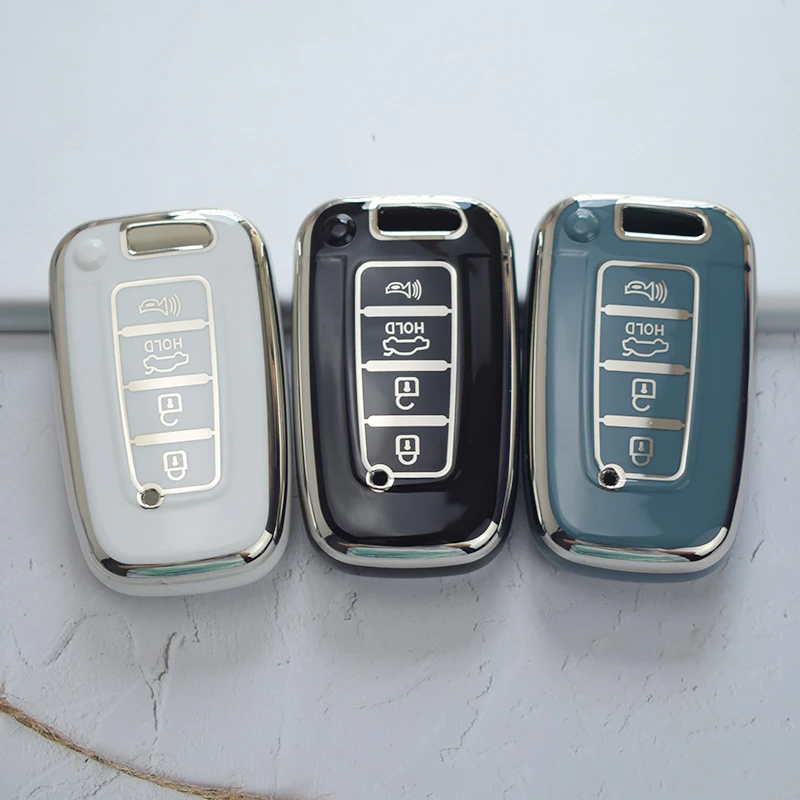 Detalle de la funda de TPU para llave y su soporte