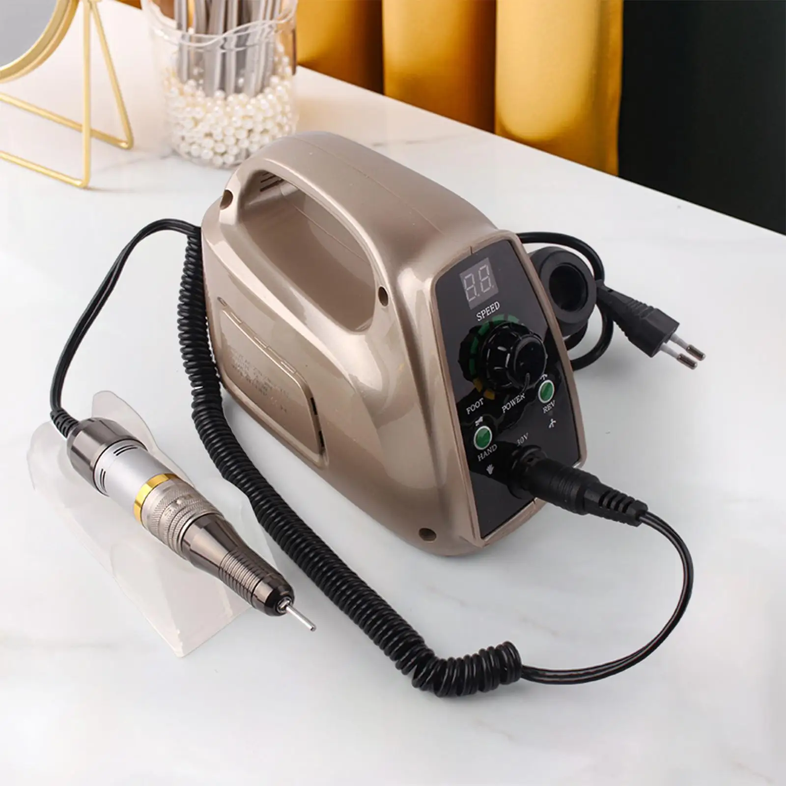 Professional Electric Nail Drill Machine 35000 RPM Manicure Machine for Polisher EU