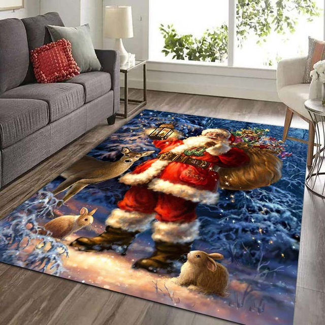 San/a Claus Area Rug,Merry Christmas Rug, Christmas Decoration, Christmas Gift, Xmas Carpet, Rugs For Living Room, selling Home Decor Rug