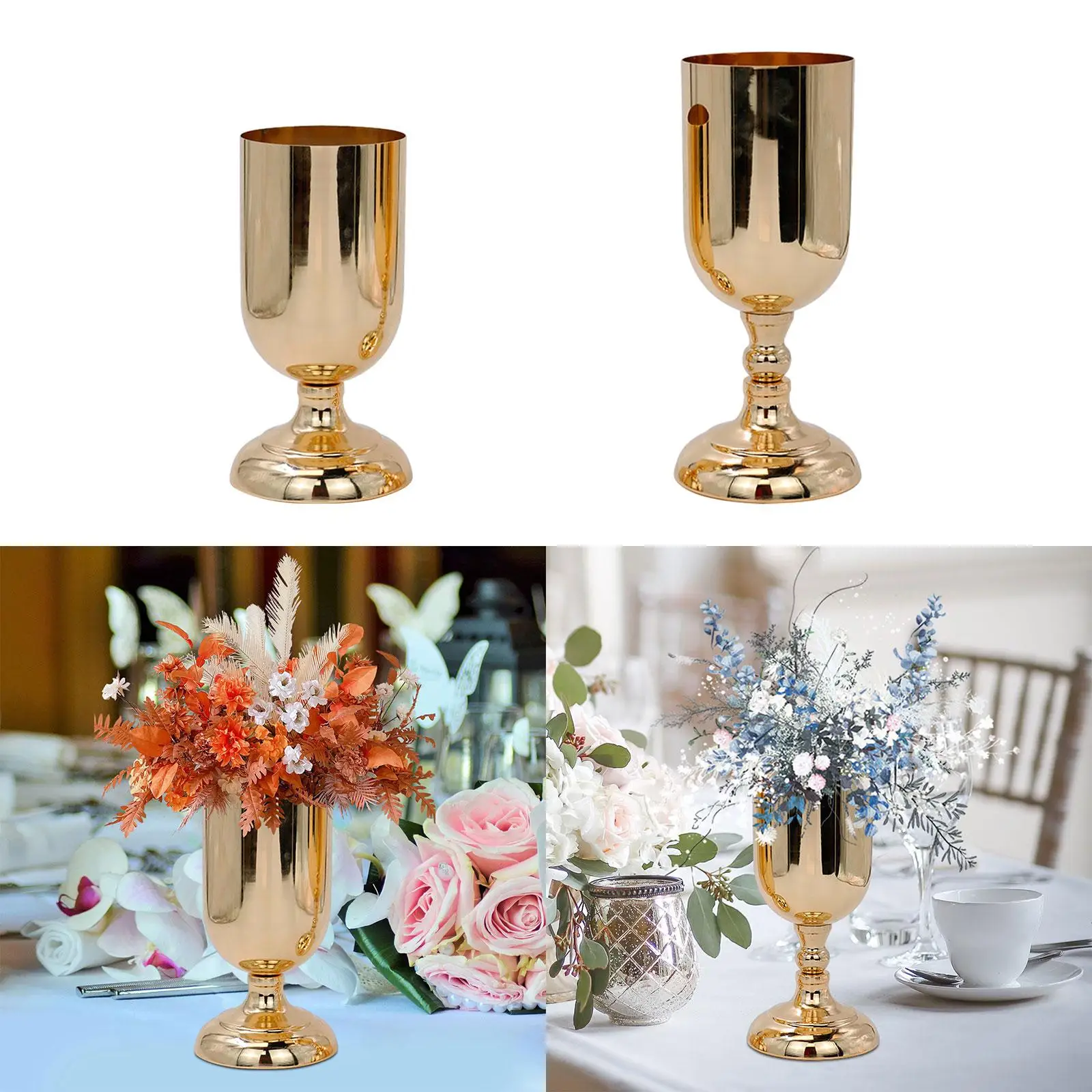 Wedding Centerpiece Flower Vase Decorative Flower Stand Plant Pot for Dining Room Indoor Outdoor Party Table Decoration Birthday