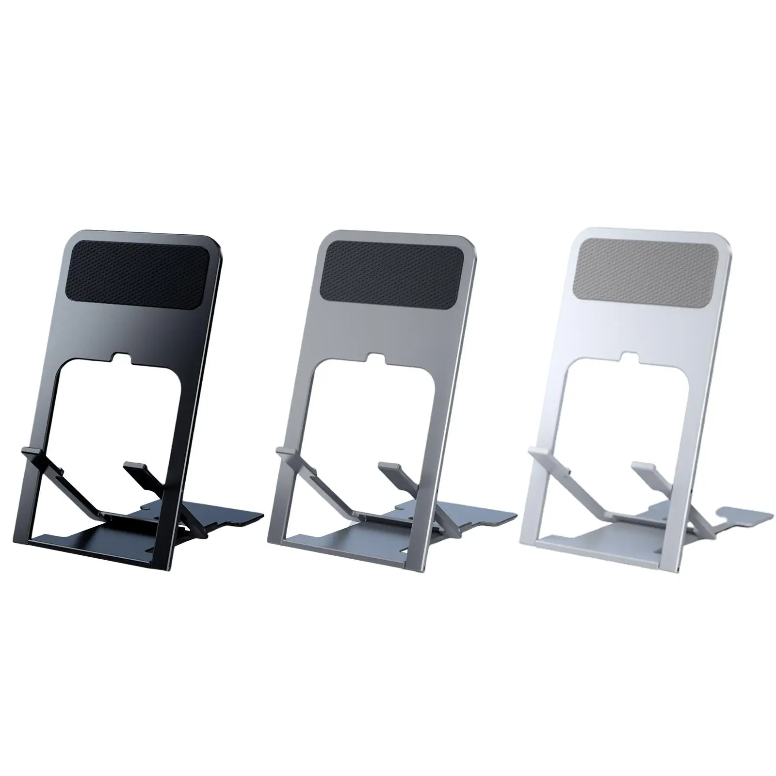 Vertical Folding Mobile Phone Holder Stand Angle Adjustable Stable Desktop Charger for Learning Hotel Office