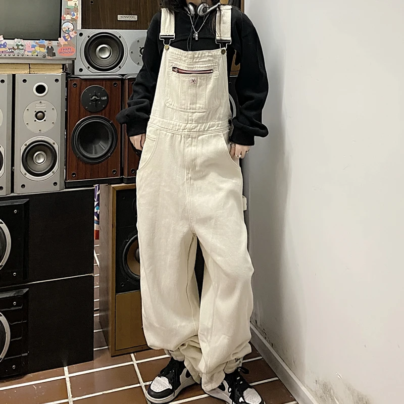 salopette en jean vintage pour pantalon en mode japonaise harajuku