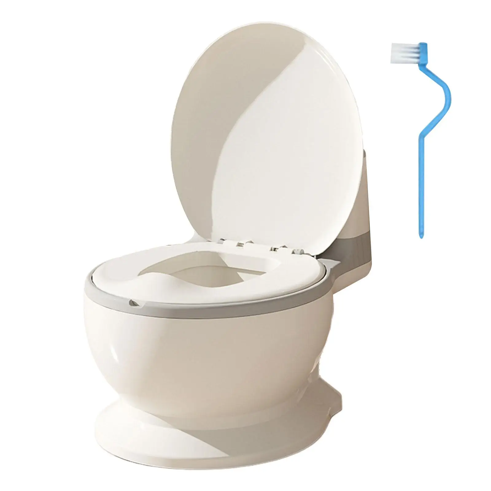 Toilet Training Potty Lifelike Flush Button Lightweight Non Slip Removable Potty Pot Real Feel Potty for Bedroom Kids Infants