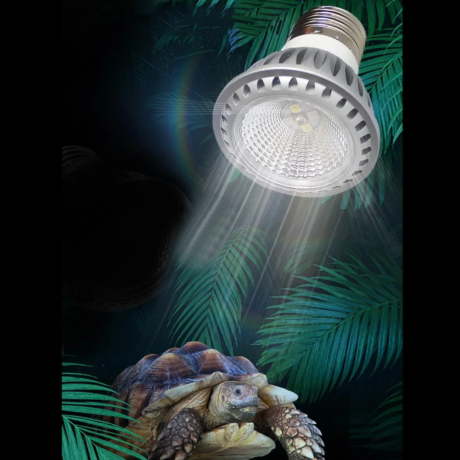 Ceramic Reptile Heat Emitter Lamp UVA UVB Bulb Heating Basking Light E27 Base for Pet Snakes Tortoise Lizards Amphibians Turtle