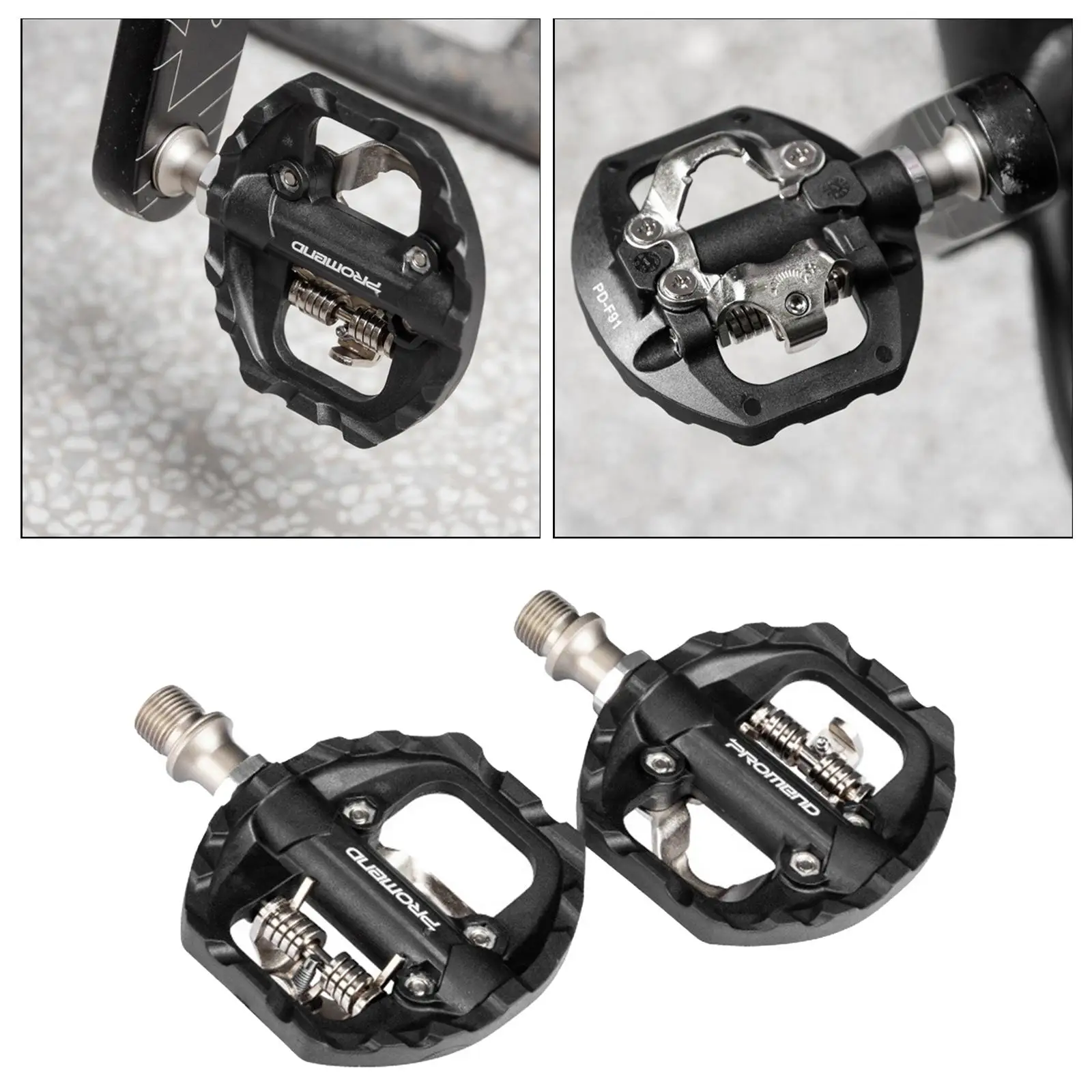 Bike  SPD Alloy Pedal And Cleats Dual Function Lock/Flat