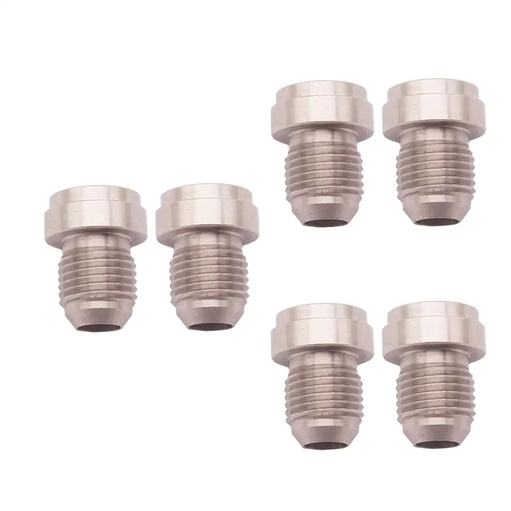 6 Pieces Weld Bung Size AN6 -6AN Car Fittings Adaptor-Stainless Steel