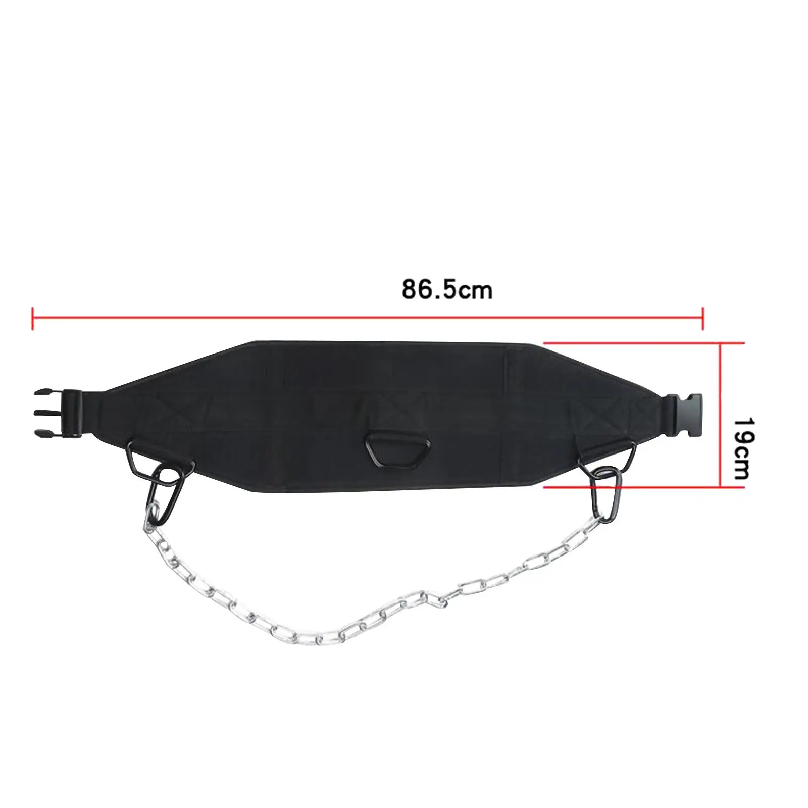 Weightlifting Dipping Belt with Chain Accessories Buckle Oxford Cloth Waist Comfortable for Workout Kettlebell Powerlifting Gym