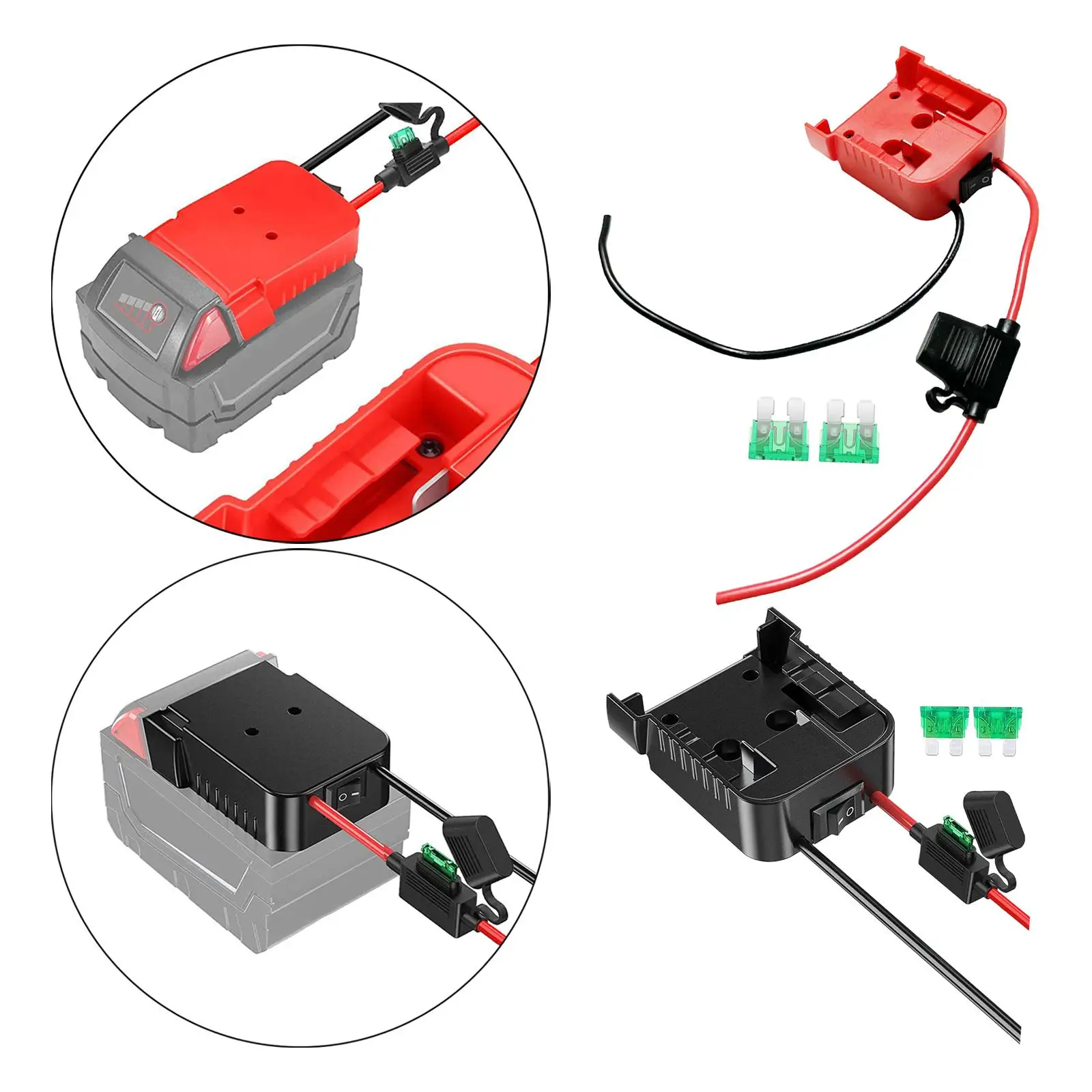 Battery Adapter Converter Accessories Power Compatible Adapter Conversion Interface toolset for M18