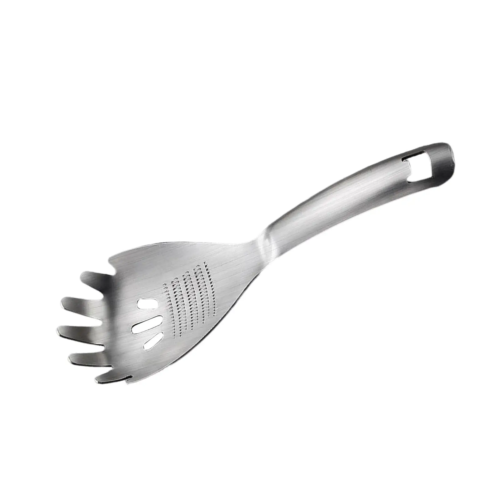 Versatile 304 Stainless Steel Kitchen Slotted Serving Spoon Handle with Hole