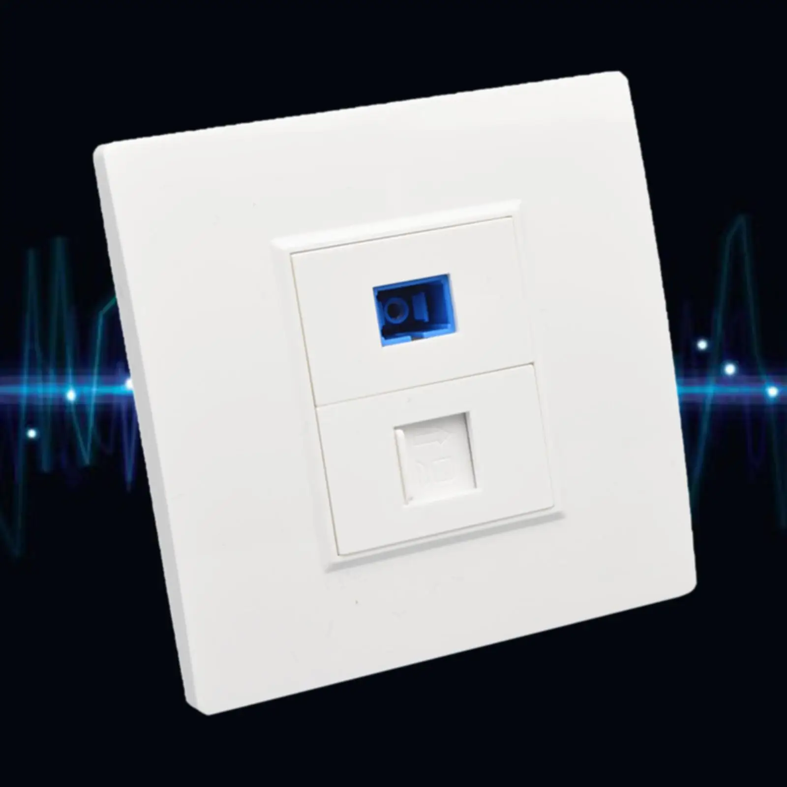 Ethernet Wall Plate Outlet Easy Installation Supplies Professional Optical Interface for Cable Installation Broadband Computer