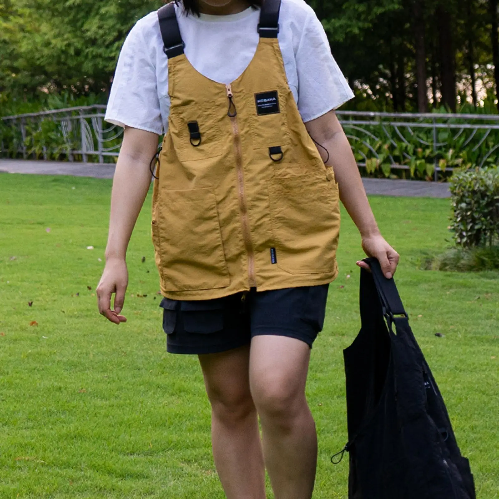 Outdoor Camping Vest Shoulder Bag Multi Pocket Top for Work Hunting