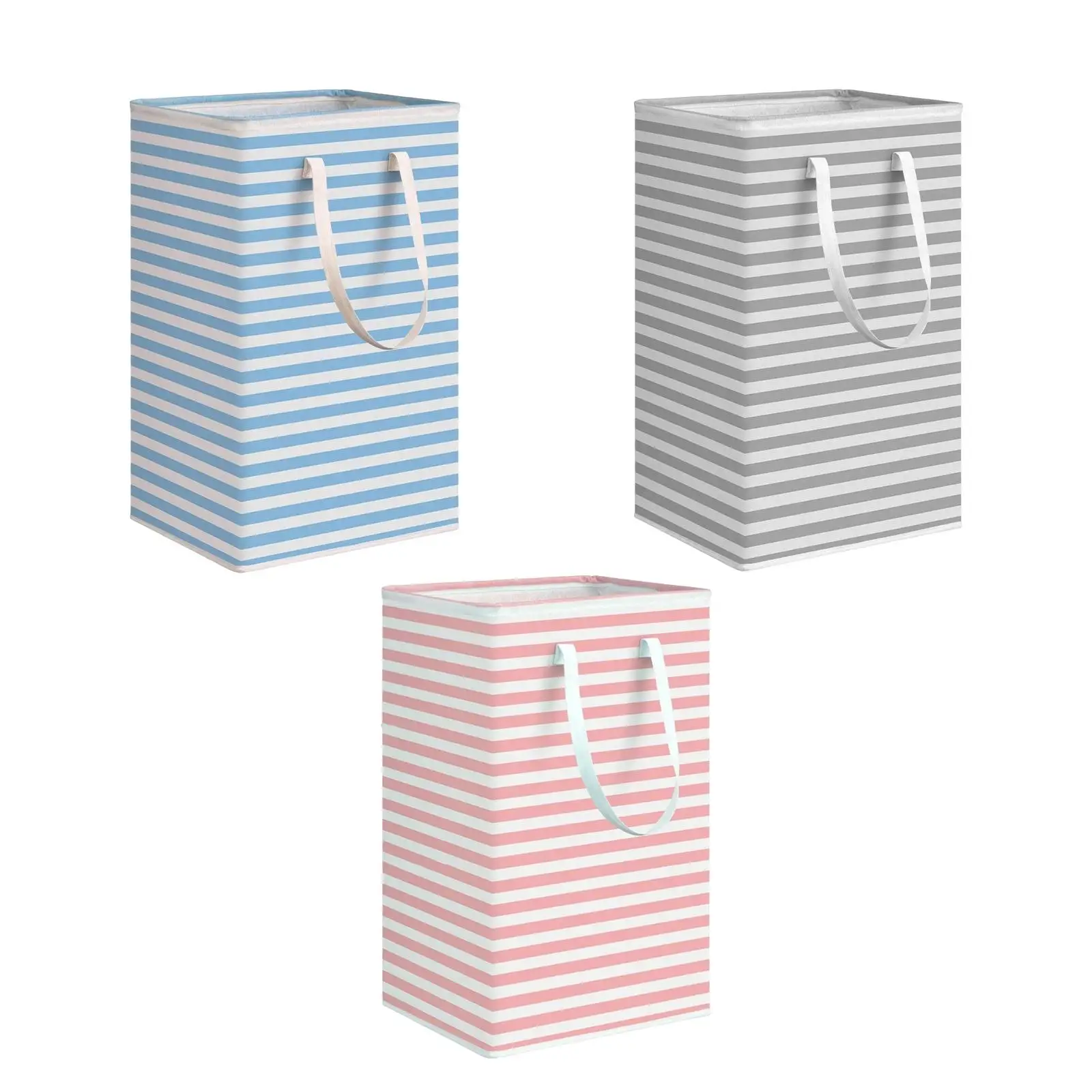 Laundry Hamper Toys Clothes Organizer with Handles Washing Bin Clothes Hamper Storage Basket for Apartments Hotel Dorm Bedroom
