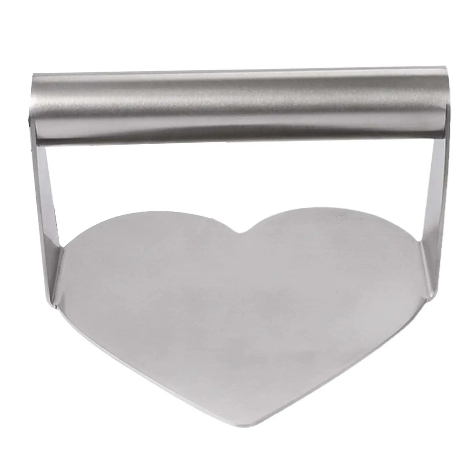 Burger Smasher Heart Shaped with Handle Hamburger Press Stainless Steel Burger Press for Flattops Panini Tortilla Outdoor Grill