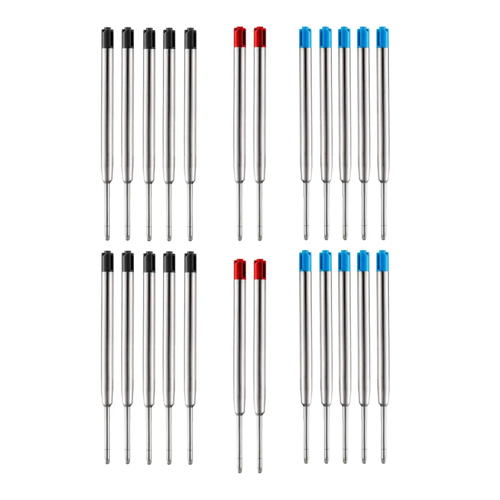 24Pcs Rotating Ballpoint Pen Refills Replace G2 Ink Pen for Gift Students