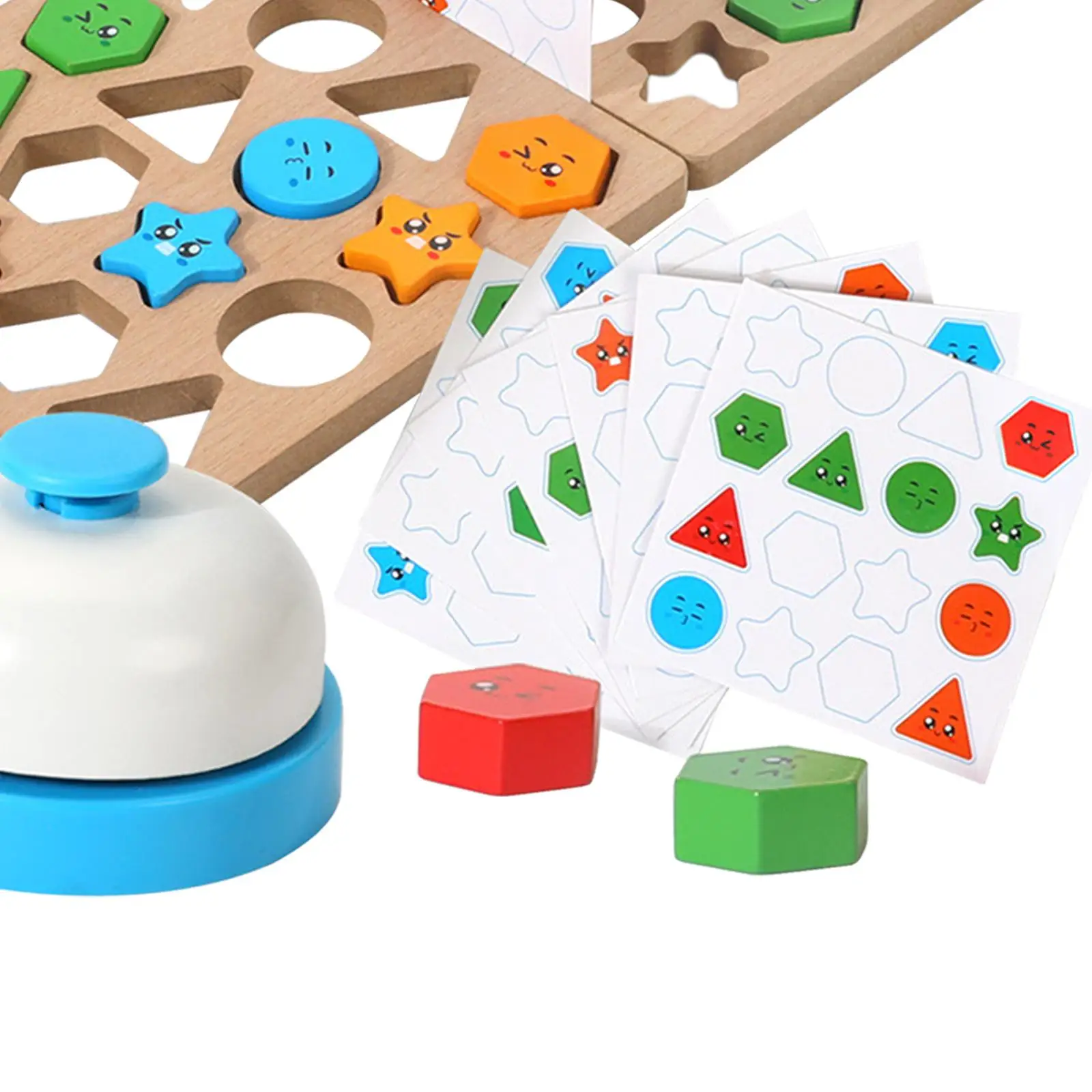 Montessori Wooden Shape Matching Stacking Blocks Toys Educational Toys Sensory Toys Developmental for Girls Boys Kids