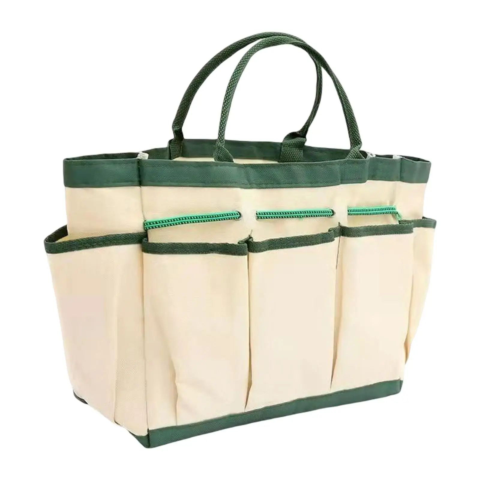 Garden Tool Bag Organizer Pocket Elastic Strap Carrying Gardening Storage Tote for Transplanter Kneeling Pad Aid Kit