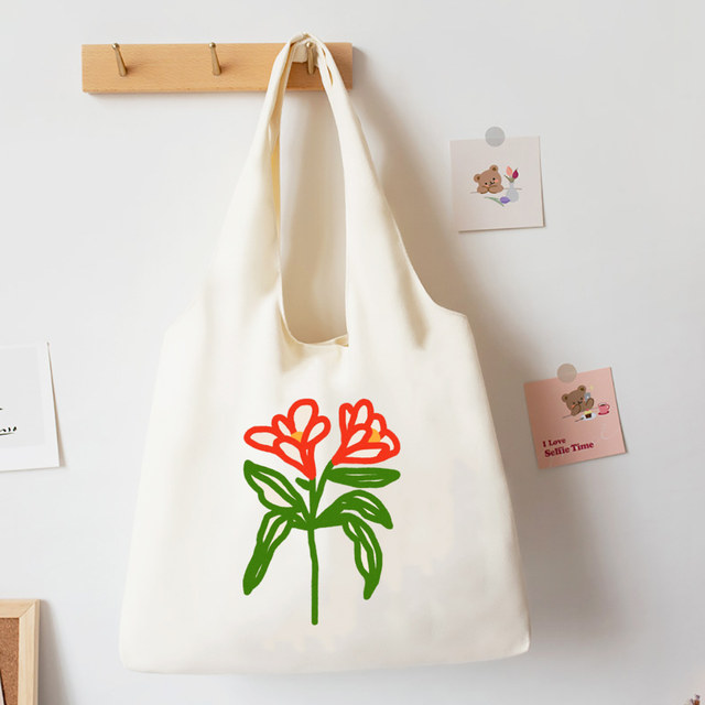 【LIYUR】Bien Canvas Bag _6colors_６colors ☆韓国人気☆ Canvas Bag Women′ S Literature and Art Shoulder Bag College