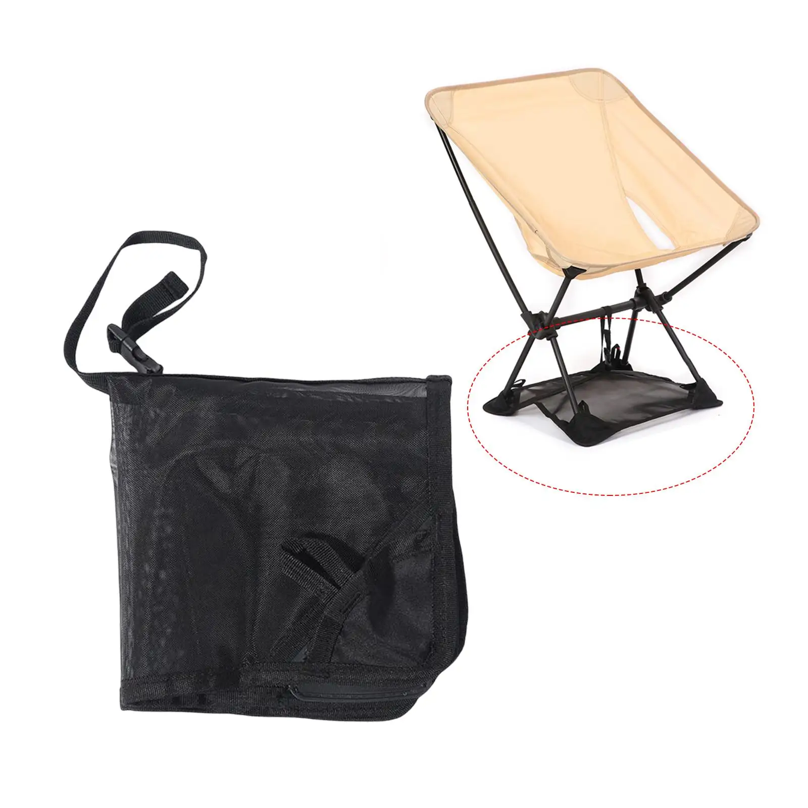 Portable Anti-Collapse Mat Without Chair Collapsible Lightweight Picnics Prevent from Sinking Fishing for Folding Camping Chair