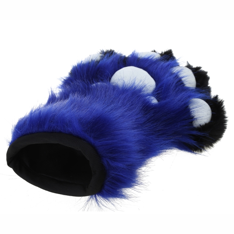 Wolf Dog Foxes Paw Claw Gloves Costume Accessories Cosplays Animal Furry Plush Full Finger Mittens Fursuit for Adults