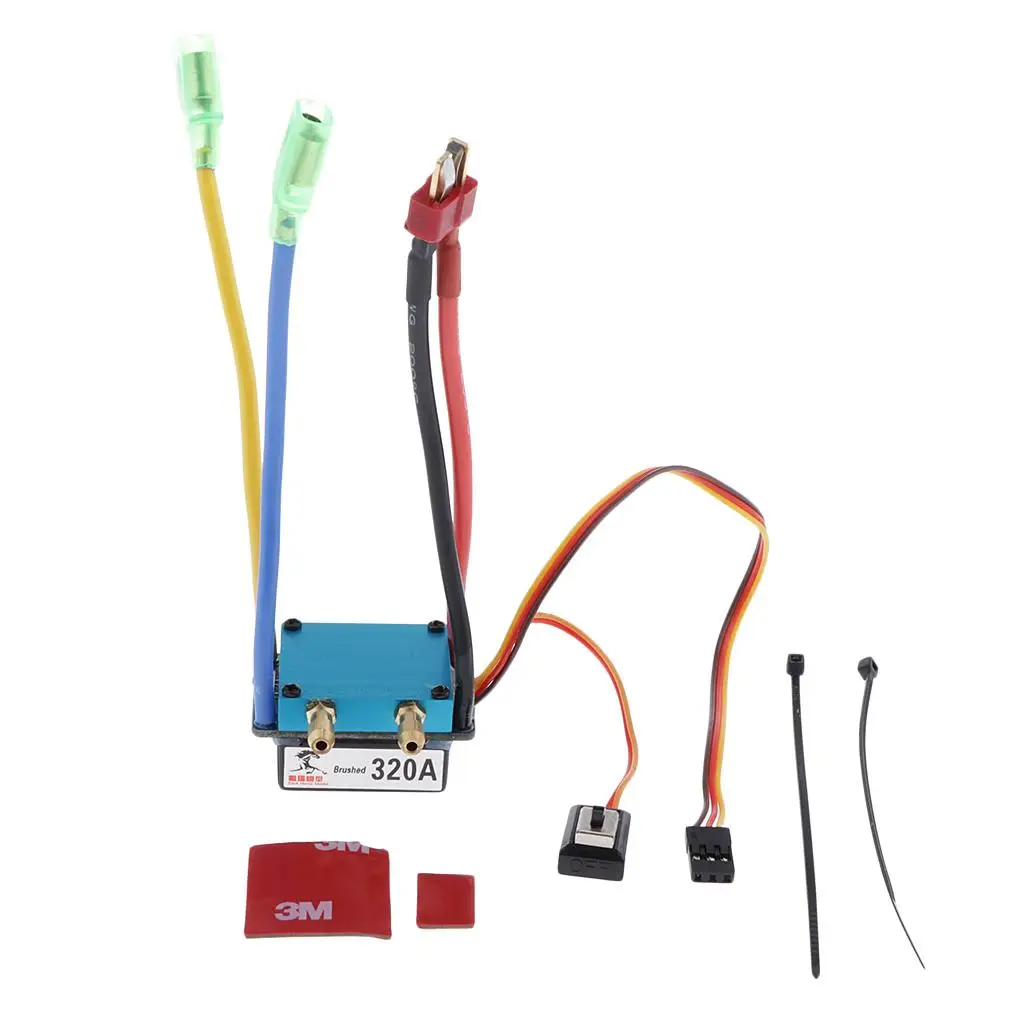 320A Brushed ESC Electric 2 Mode Regulator for RC Boat Accessories 