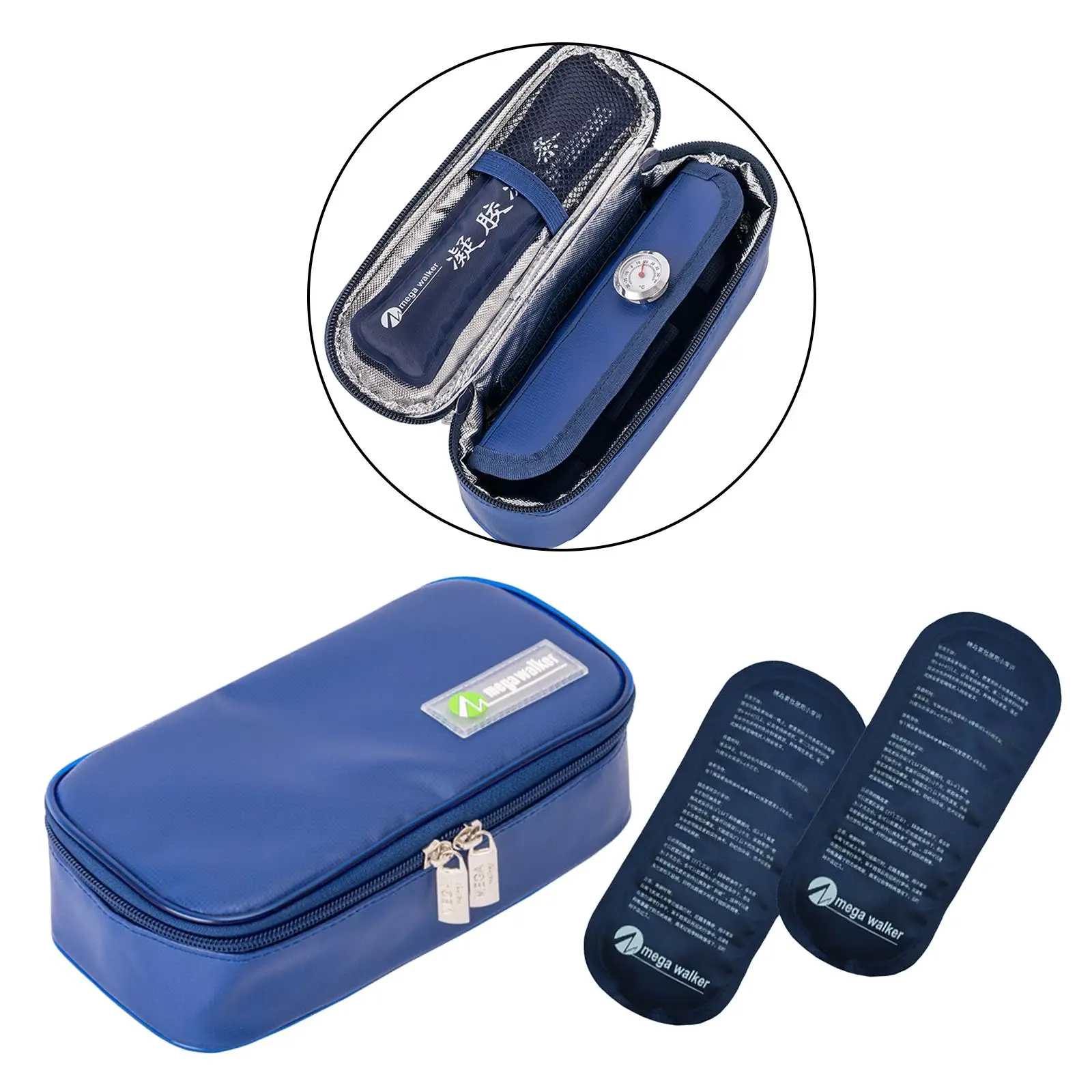 Portable  Insulin Bag   Refrigerated Ice Box  Ice Pack Insulation Organizer Travel Case