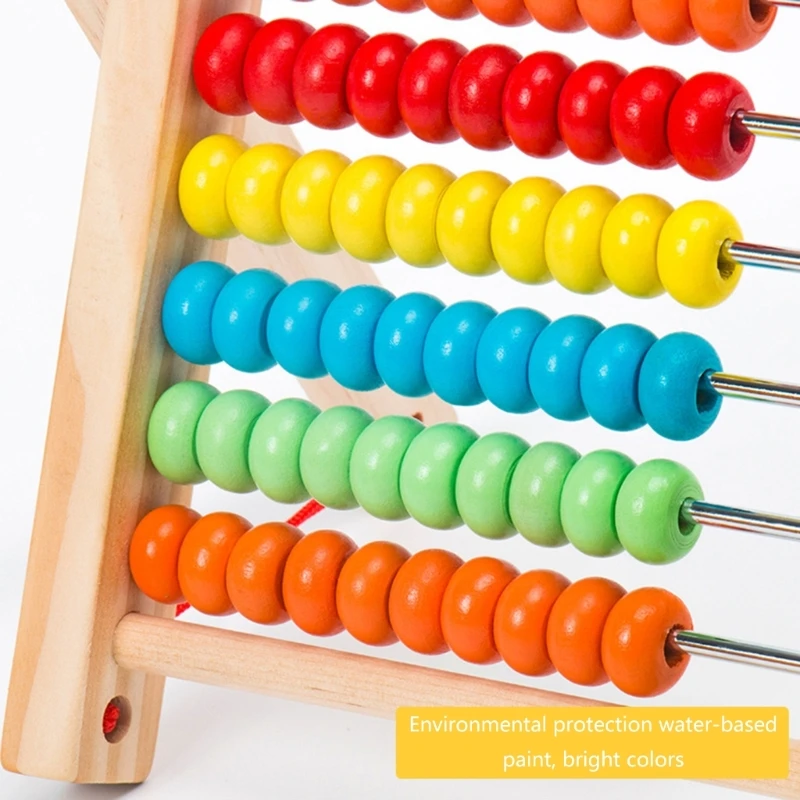 Brinquedo matemático ábaco para crianças, jogos educativos