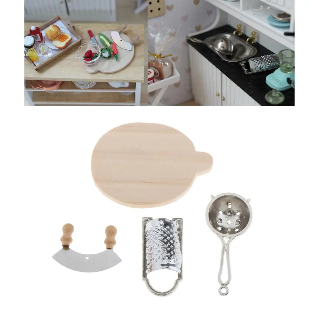 Dollhouse Miniature Kitchen Utensils Mini Kitchen Furniture Cooking Grater
